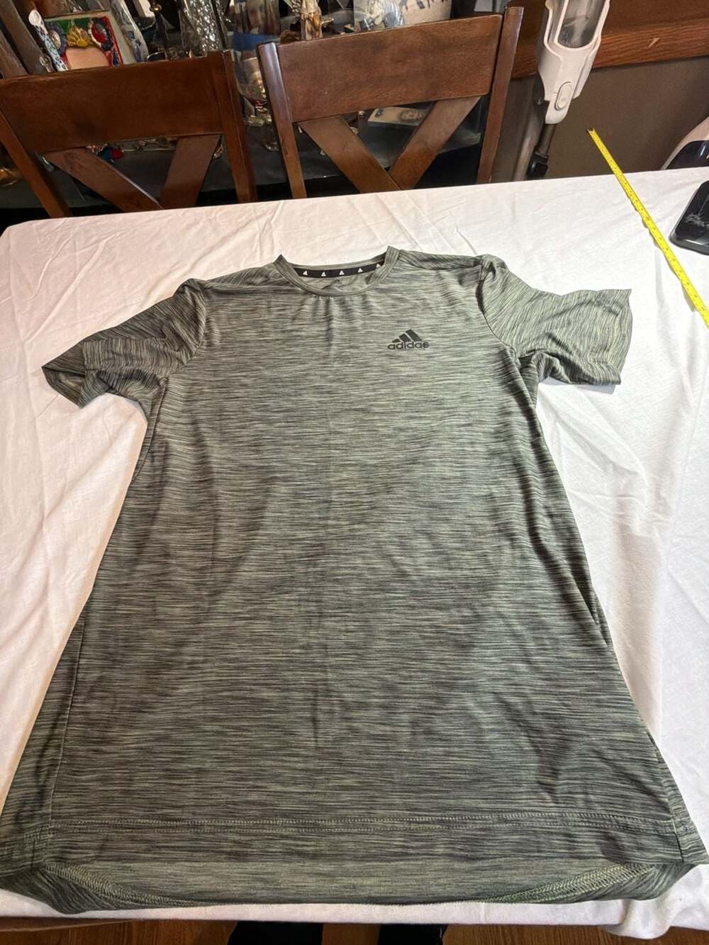 Adidas Primegreen Athletic T-Shirt Green Space Dye Size M